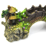 Maxbell Aquarium Ornament Sunken Bridge Fish Tank Decor Sail Shipwreck Fishing Boat - Aladdin Shoppers