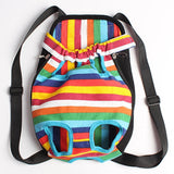 Maxbell Maxbell Nylon Pet Dog Cat Carrier Backpack Front Tote Carrier Net Bag Rainbow S