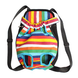 Maxbell Maxbell Nylon Pet Dog Cat Carrier Backpack Front Tote Carrier Net Bag Rainbow S
