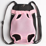 Maxbell Maxbell Nylon Pet Puppy Dog Cat Carrier Backpack Front Tote Carrier Net Bag Pink M