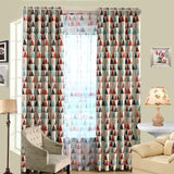 Maxbell Triangle Pattern Curtain Living Room Shade Panel Eyelet Window Drapes 1x2.5M - Aladdin Shoppers