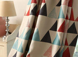 Maxbell Triangle Pattern Curtain Living Room Shade Panel Eyelet Window Drapes 1x2.5M - Aladdin Shoppers