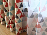 Maxbell Triangle Pattern Curtain Living Room Shade Panel Eyelet Window Drapes 1x2.5M - Aladdin Shoppers
