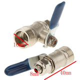 Maxbell Various Type Ball Valve Threaded Brass Ball Valve 3 interface 16mm 8mm Blue - Aladdin Shoppers