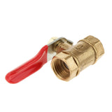 Maxbell Various Type Ball Valve Threaded Brass Ball Valve FF 12mm Red - Aladdin Shoppers