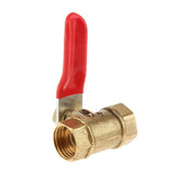 Maxbell Various Type Ball Valve Threaded Brass Ball Valve FF 12mm Red - Aladdin Shoppers
