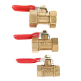 Maxbell Various Type Ball Valve Threaded Brass Ball Valve FF 12mm Red - Aladdin Shoppers