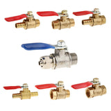 Maxbell Various Type Ball Valve Threaded Brass Ball Valve FF 12mm Red - Aladdin Shoppers