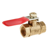 Maxbell Various Type Ball Valve Threaded Brass Ball Valve FF 12mm Red - Aladdin Shoppers