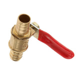 Maxbell 3xVarious Type Ball Valve Threaded Brass Ball Valve 10mm Red