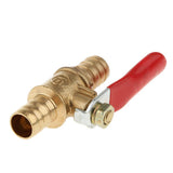 Maxbell 3xVarious Type Ball Valve Threaded Brass Ball Valve 10mm Red