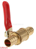 Maxbell 3xVarious Type Ball Valve Threaded Brass Ball Valve 10mm Red