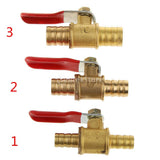Maxbell 3xVarious Type Ball Valve Threaded Brass Ball Valve 10mm Red