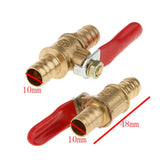 Maxbell 3xVarious Type Ball Valve Threaded Brass Ball Valve 10mm Red