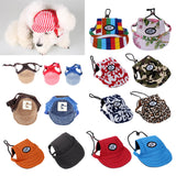 Maxbell Maxbell Small Pet Dog Cat Kitten Baseball Hat Neck Strap Cap Sunbonnet S Red