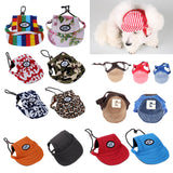 Maxbell Maxbell Small Pet Dog Cat Kitten Baseball Hat Neck Strap Cap Sunbonnet S Red