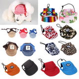 Maxbell Maxbell Small Pet Dog Cat Kitten Baseball Hat Neck Strap Cap Sunbonnet S Red