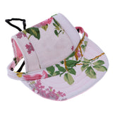 Maxbell Maxbell Small Pet Dog Cat Kitten Flower Foral Baseball Hat Strap Cap Sunbonnet S