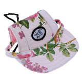 Maxbell Maxbell Small Pet Dog Cat Kitten Flower Foral Baseball Hat Strap Cap Sunbonnet S