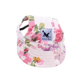 Maxbell Maxbell Small Pet Dog Cat Kitten Flower Foral Baseball Hat Strap Cap Sunbonnet S