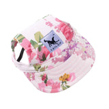 Maxbell Maxbell Small Pet Dog Cat Kitten Flower Foral Baseball Hat Strap Cap Sunbonnet S