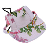 Maxbell Maxbell Small Pet Dog Cat Kitten Flower Foral Baseball Hat Strap Cap Sunbonnet S