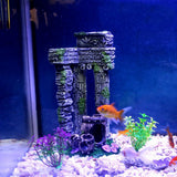 Maxbell Maxbell Fish Tank Decor Simulation Resin Roman Gate Post Aquarium Decoration