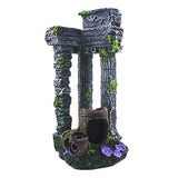 Maxbell Maxbell Fish Tank Decor Simulation Resin Roman Gate Post Aquarium Decoration