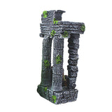 Maxbell Maxbell Fish Tank Decor Simulation Resin Roman Gate Post Aquarium Decoration
