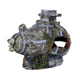 Maxbell Maxbell Resin Aquarium Submarine Simulation Wreck Ornament Fish Tank Decor-Red