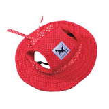 Maxbell 2xPet Dog Cat Kitten Princess Mesh Strap Hat Cap Sunbonnet Size M - Red