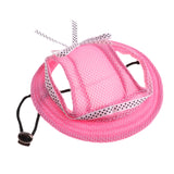 Maxbell Maxbell Pet Dog Cat Kitten Princess Mesh Strap Hat Cap Sunbonnet Size M - Pink