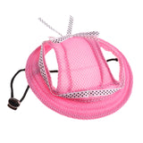 Maxbell Maxbell Pet Dog Cat Kitten Princess Mesh Strap Hat Cap Sunbonnet Size M - Pink