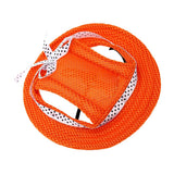 Maxbell 2xPet Dog Cat Kitten  Princess Mesh Strap Hat Cap Sunbonnet Size M - Orange