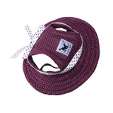 Maxbell Maxbell Pet Dog Cat Kitten Princess Mesh Strap Hat Cap Sunbonnet Size S - Purple