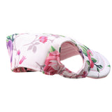 Maxbell Maxbell Small Pet Dog Cat Kitten Flower Foral Baseball Hat Strap Cap Sunbonnet M