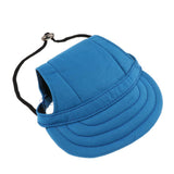 Maxbell 2xDog Baseball Hat Pet Kitten Canvas Sport Sunbonnet Hat Blue M