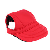 Maxbell Maxbell Small Pet Dog Cat Kitten Baseball Hat Neck Strap Cap Sunbonnet M Red