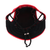 Maxbell Maxbell Small Pet Dog Cat Kitten Baseball Hat Neck Strap Cap Sunbonnet M Red