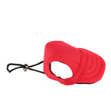 Maxbell Maxbell Small Pet Dog Cat Kitten Baseball Hat Neck Strap Cap Sunbonnet M Red