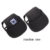 Maxbell Maxbell Small Pet Dog Cat Kitten Baseball Hat Neck Strap Cap Sunbonnet M Black