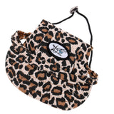 Maxbell Maxbell Small Pet Dog Cat Kitten Leopard Baseball Hat Neck Strap Cap Sunbonnet M