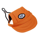 Maxbell Maxbell Pet Dog Cat Kitten Letter Baseball Hat Neck Strap Cap Sunbonnet S Orange