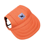 Maxbell Maxbell Pet Dog Cat Kitten Letter Baseball Hat Neck Strap Cap Sunbonnet S Orange