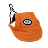 Maxbell Maxbell Pet Dog Cat Kitten Letter Baseball Hat Neck Strap Cap Sunbonnet S Orange