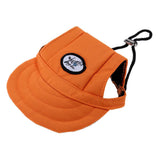 Maxbell Maxbell Pet Dog Cat Kitten Letter Baseball Hat Neck Strap Cap Sunbonnet S Orange