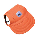 Maxbell Maxbell Pet Dog Cat Kitten Letter Baseball Hat Neck Strap Cap Sunbonnet S Orange