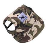 Maxbell 2xDog Baseball Hat Pet Kitten Canvas Sport Sunbonnet Hat Camouflage S