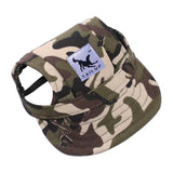 Maxbell 2xDog Baseball Hat Pet Kitten Canvas Sport Sunbonnet Hat Camouflage S