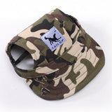 Maxbell 2xDog Baseball Hat Pet Kitten Canvas Sport Sunbonnet Hat Camouflage S